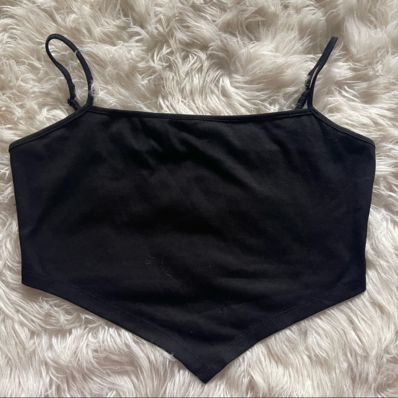 SHEIN Plus Asymmetrical Hem Solid Cami Triangle Tank Top 1X - Picture 4 of 7